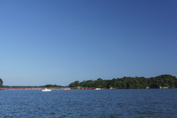 松島湾 遊覧船から眺める海の風景 Matsushima Bay Ocean view from a sightseeing boat