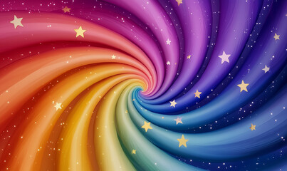Obraz premium Celebrating lgbtq pride month with colorful swirls vibrant background digital artwork joyful environment whimsical viewpoint equality and acceptance