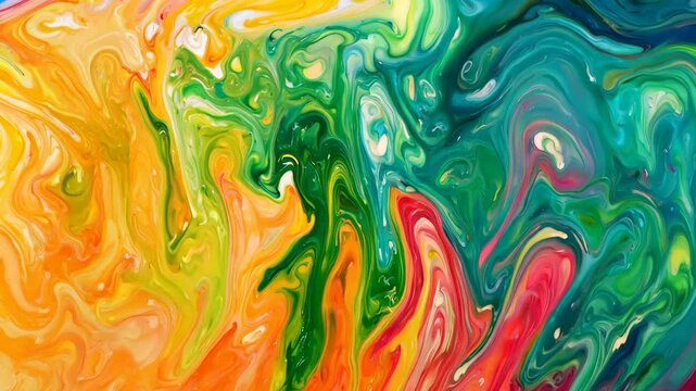 Vibrant Abstract Colorful Fluid Motion Design