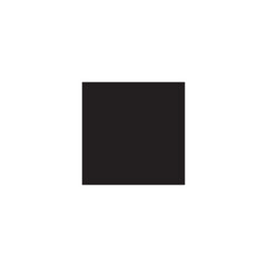 Obraz premium Solid black square shape icon