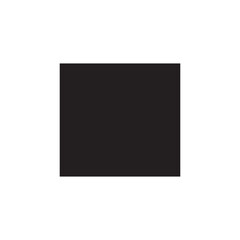 Solid black square shape icon