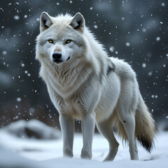 Obraz premium wolf in snow