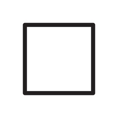 Geometric shapes, rectangle icon. vector flat liner illustration on white background..eps