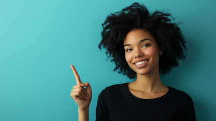 Young woman wearing casual clothes and glasses smiling and looking at the camera pointing with two hands and fingers to the side.