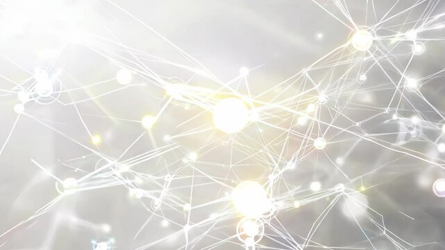 Abstract Neural Connections Light Background