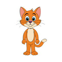 Obraz premium Cat PNG Illustration Isolated on Transparent Background for Pet and Animal Design Projects
