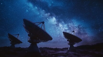 satellite dish on sky