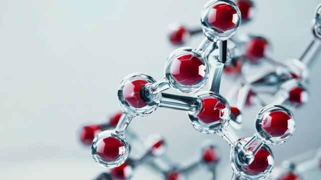 Futuristic Molecular Structure Animation Video