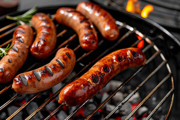 Generative AI Image of a Vibrant Outdoor Barbecue Party with Grilled Food and Drinks in a Relaxed Atmosphere