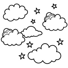 illustration of clouds