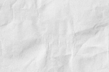 Old crumpled white paper texture
