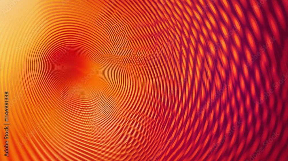 Poster vibrant pulsating circles create a mesmerizing visual effect. generative ai