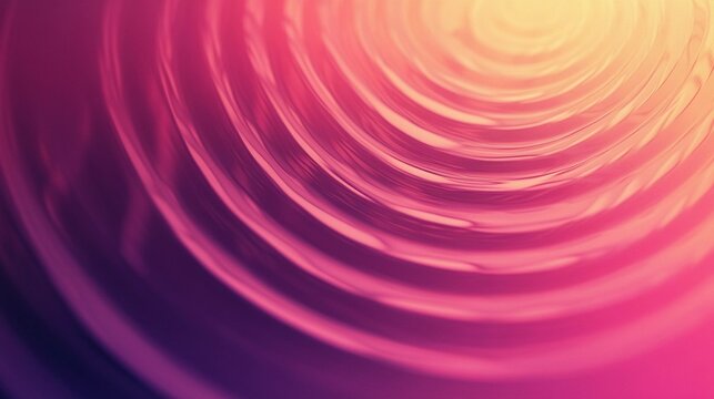 Pulsating circles create a mesmerizing visual effect in vibrant colors. Generative AI