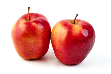 Red apple, isolated on white background.