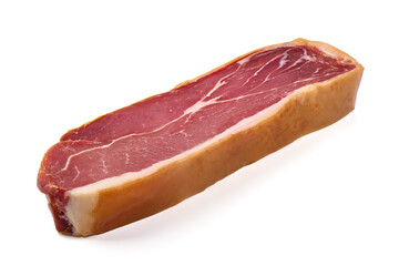 Jamon, jerked meat, isolated on white background. High resolution image.