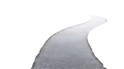 Serene Waterway Winding River Path, Tranquil Nature Scene