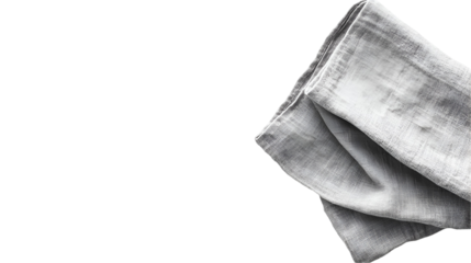 Elegant Gray Linen Fabric Draped Texture Background