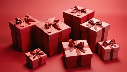 Obraz premium red boxes