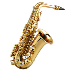 saxophone isolated on white