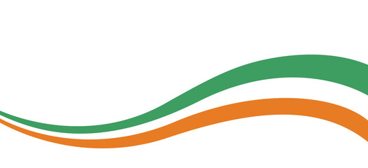 Waving flag of Ireland isolated on png or transparent background,Symbol Ireland ,template for banner,card,advertising ,promote, vector illustration top gold medal sport winner country