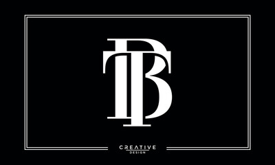 BT, TB, B, T, Abstract Letters Logo Monogram