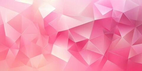 Obraz premium Pink background with geometric shapes and soft gradient Generative AI