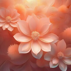 Generated image lowers background in peach fuzz color