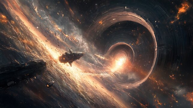 American astronaut exploring vast multiverse encountering parallel universe alien civilization near Alpha Centauri futuristic spacecraft navigates through space time curve wormhole uncovering cosmic