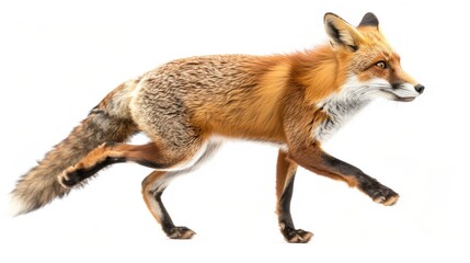 Fototapeta premium Graceful Red Fox in Motion