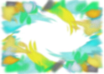 Fototapeta premium An abstract transparent psychedelic burst vignette design element overlay.