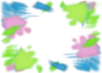 An abstract transparent psychedelic burst vignette design element overlay.