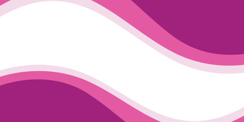Pink and white business dynamic wave banner background with copy space area