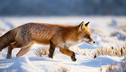 Fototapeta premium red fox vulpes