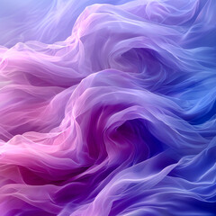 Fototapeta premium Ethereal waves of color blend seamlessly into a tranquil tapestry