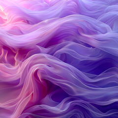 Obraz premium Soft waves of color blend in gentle harmony. Generative AI