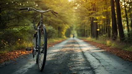 Fototapeta premium Bicycle on a Road