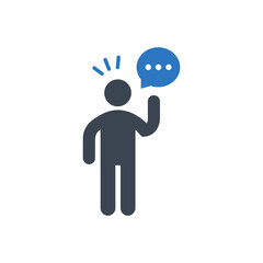 Obraz premium Query Person Icon