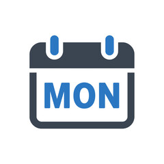 Monday Calendar Schedule Icon