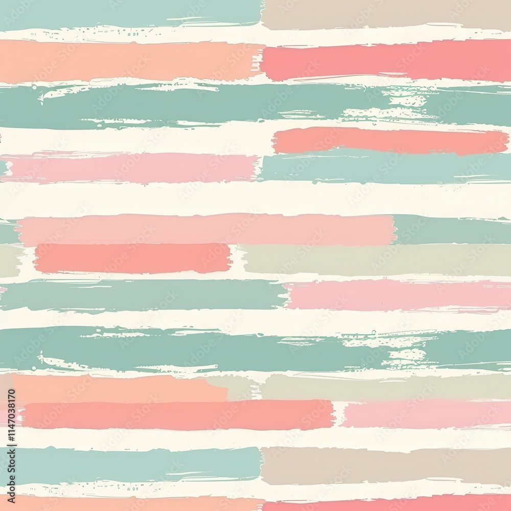Poster abstract striped pattern in soft pastel colors with a calming aesthetic for home decor or fashion de