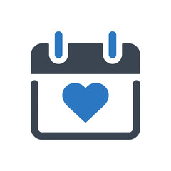 Heart Event Calendar Icon