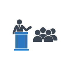 Speaker Presentation Icon