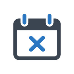 Event Cancellation Calendar Icon