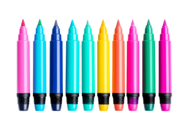 set of colored markers