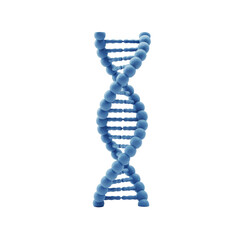 DNA strand isolated on white background, genetic study, gene material, dna science, dna strand clipart