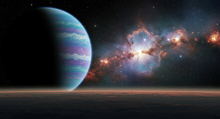 銀河に浮かぶ巨大な惑星、木星