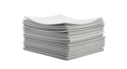 stack of documents isolated on transparent background, stack of papers, folders, important papers, business paperwork