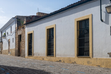 Walking in old part of Jerez de la Frontera, Sherry wine making town, Andalusia, Spain in summer,...