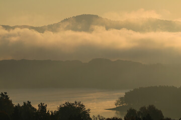 Fototapeta premium sunrise in the mountains