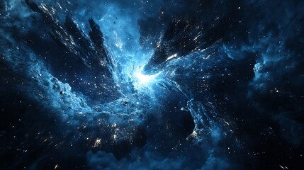 Fototapeta premium Russian explorer using warp drive technology travel universe where cosmic string create alternate reality Their mission challenge traditional scientific theory offer new possibility understanding