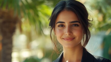 Woman with a Smile, Professional Attire